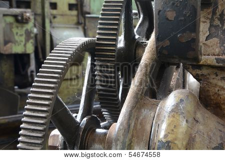Gears of an old machine
