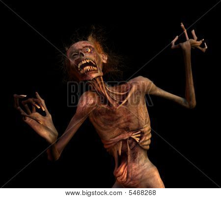 Hurlant de Zombie sur Black