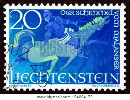 Postage Stamp Liechtenstein 1967 The Man From Malans