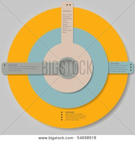 Modern vector infographics options banner