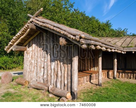 Viking Age immagazzina Farm House In un villaggio
