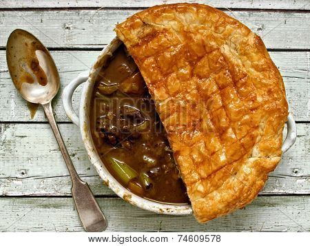 Rustic Beef Steak  Potpie
