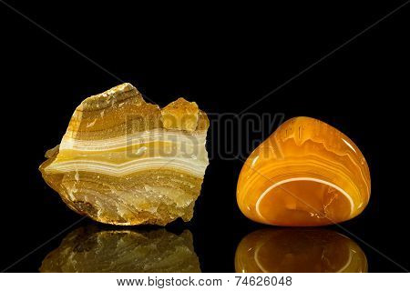 Carnelian, Uncut And Tumble Finishing