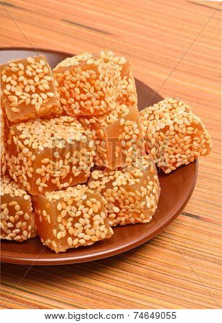 Turkish Sweet Delights In Sesam Seeds