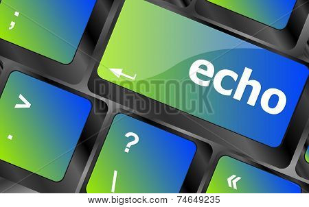 Keyboard Key With Echo Button