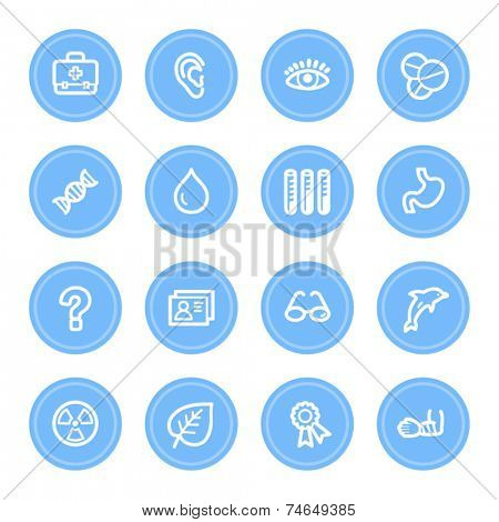 Medicine web icons set