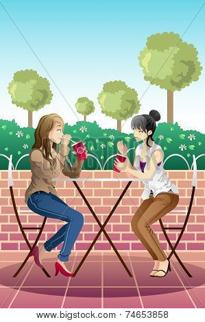 Girls Hanging Out Together
