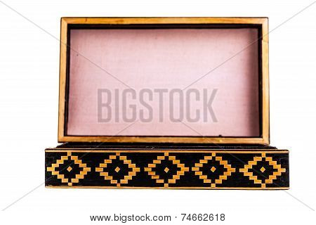 Open Vintage Wooden Box