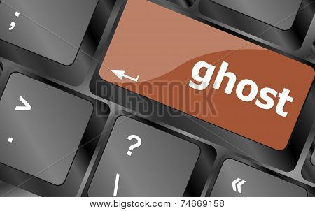 Ghost Button On Computer Pc Keyboard Key