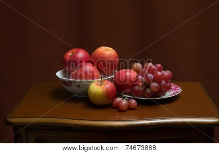 Apples and grapes