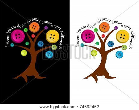 Tree with buttons and editable text