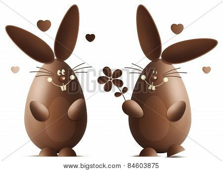 smiling easter bunny