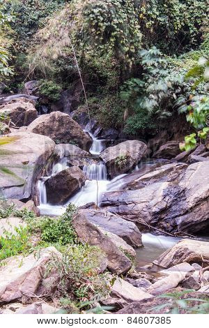 Mae Tia Waterfall, Ob Lung National Park In Chiangmai Thailand