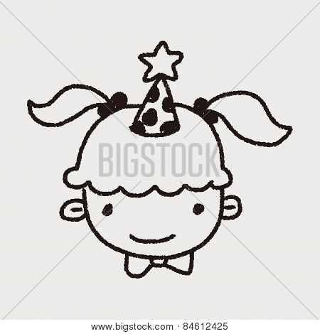 Doodle Birthday Girl