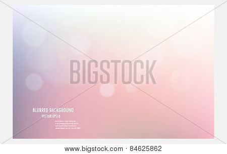 Pink Blurred Boken Light Background.