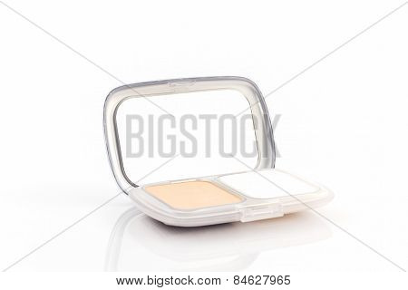 Makeup Powder In White Case.