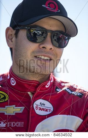 Daytona Beach, FL - Feb 15, 2015:  Kyle Larson (42) waits to qualify for the Daytona 500 at Daytona International Speedway in Daytona Beach, FL.
