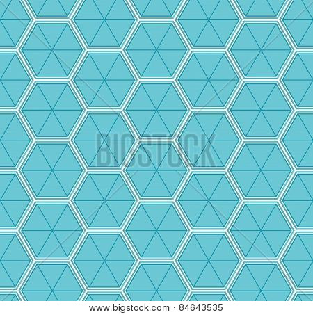 3D Cubes Honeycomb Seamless Pattern Repeat