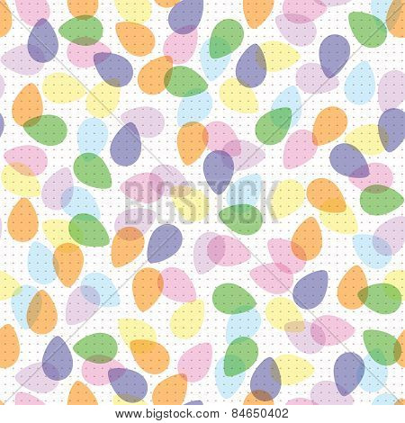 Pastel Easter Eggs Seamless Pattern Repeat