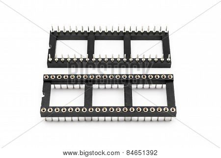 Round Hole Pin Ic Sockets