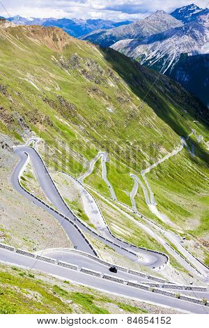 road at Passo dello Stelvio, Alto Adige, Italy