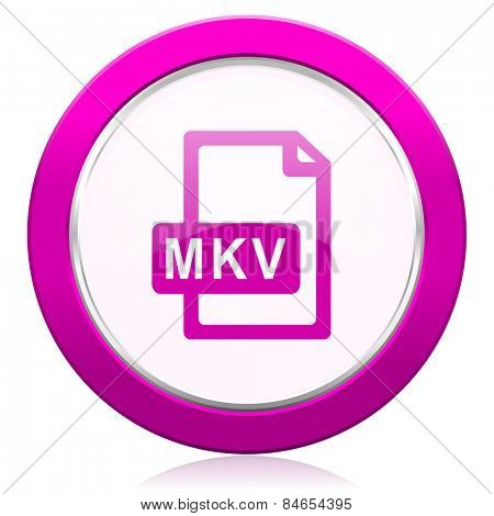 mkv file violet icon  