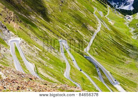 road at Passo dello Stelvio, Alto Adige, Italy