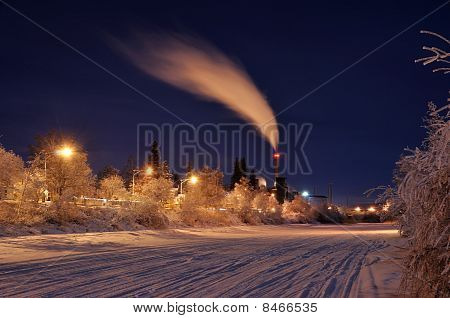 Arctic Power im Winter bei Nacht