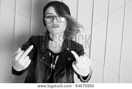 Double Fuck-you Sign