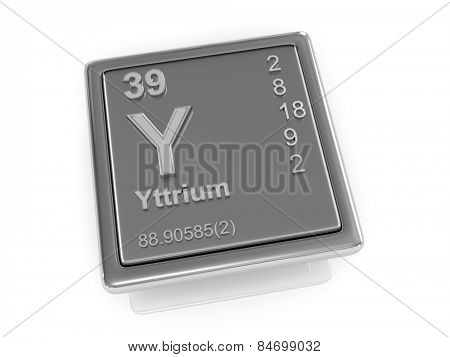Yttrium. Chemical element. 3d