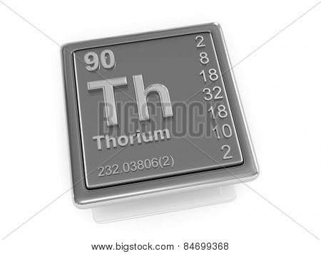 Thorium. Chemical element. 3d
