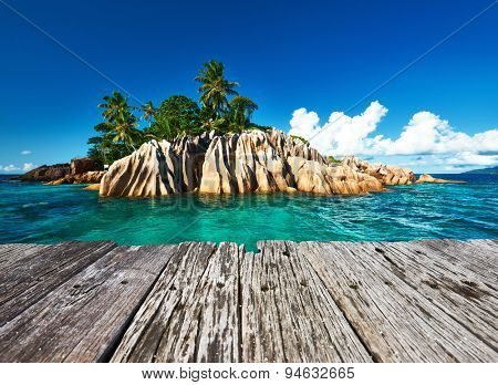 Beautiful St. Pierre Island at Seychelles