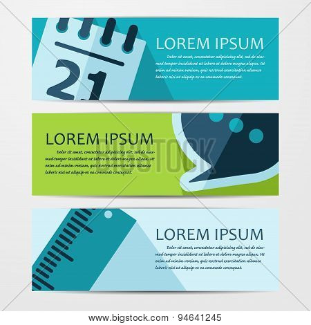 Vector business flat background