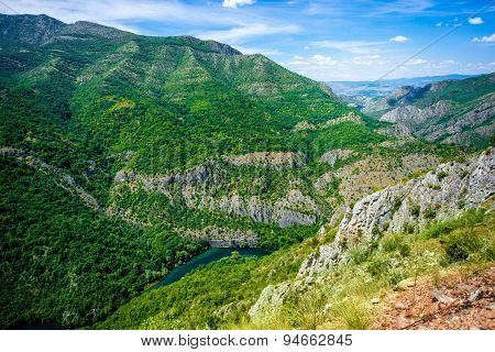 Matka canyon in Macedonia