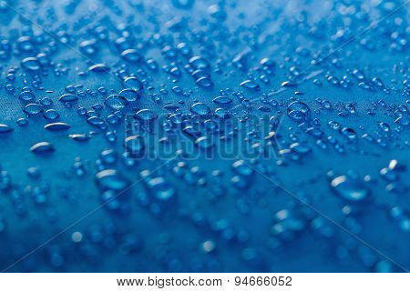 Water Droplets  on fabric