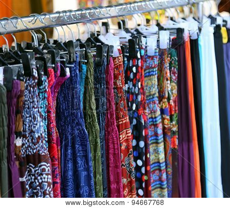 Clothes And Dresses For Women In Vintage Style For Sale At Flea Market