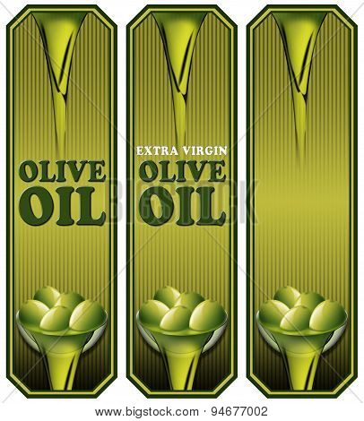 Collection Of Olive Oil Labels