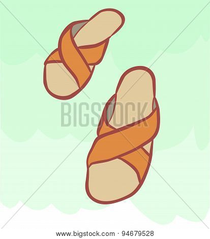 Slippers For Relaxing And Easy Walks On The Beach And Houses