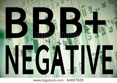 BBB+ negative