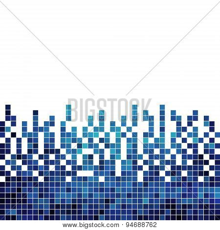 Abstract Square Pixel Mosaic Background