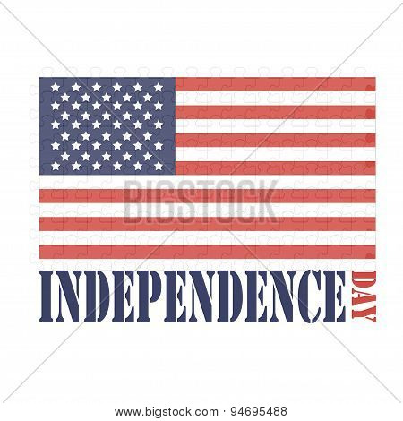 American flag vector illustration