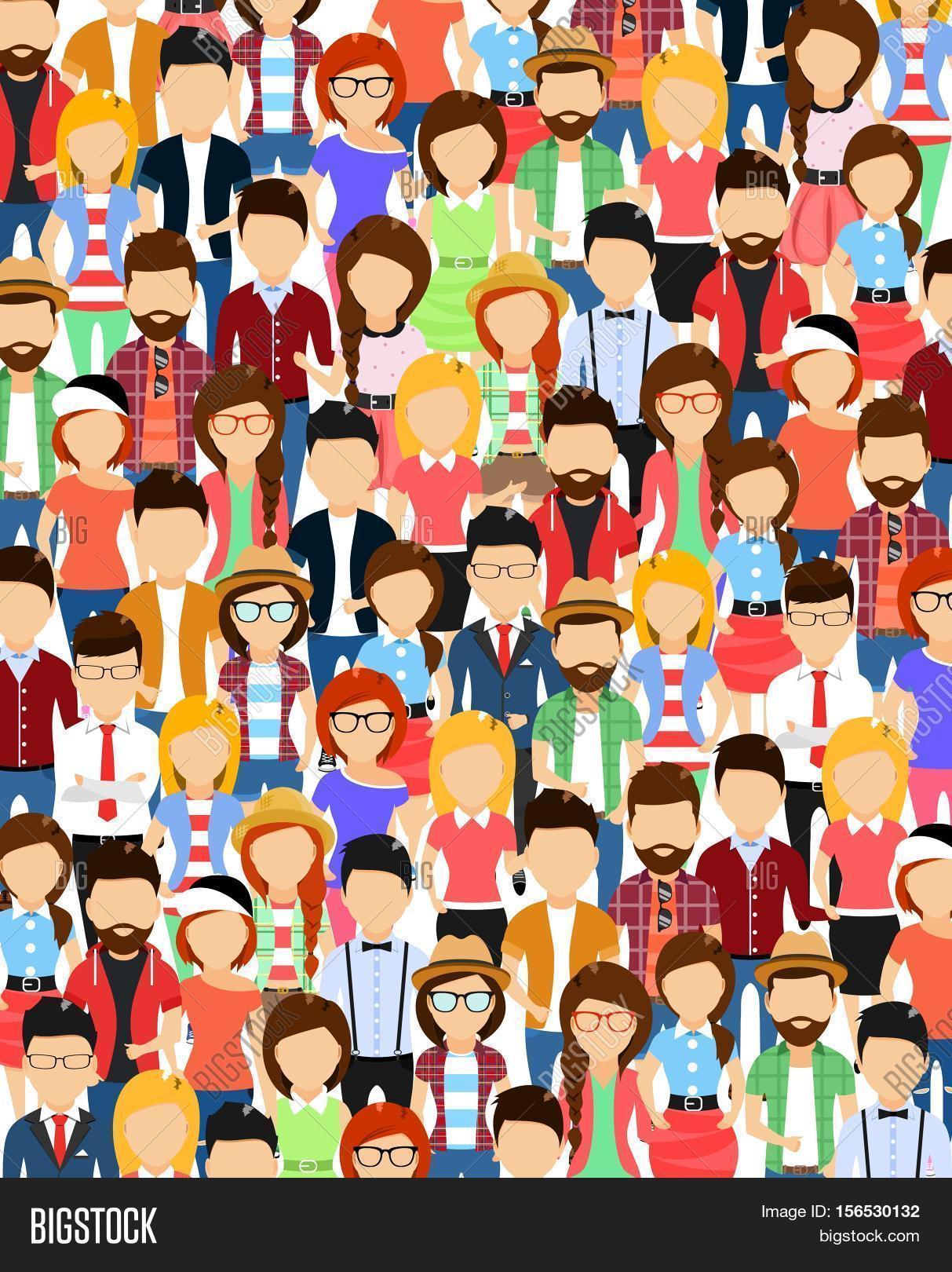 Crowd Abstract People Image & Photo (Free Trial) | Bigstock