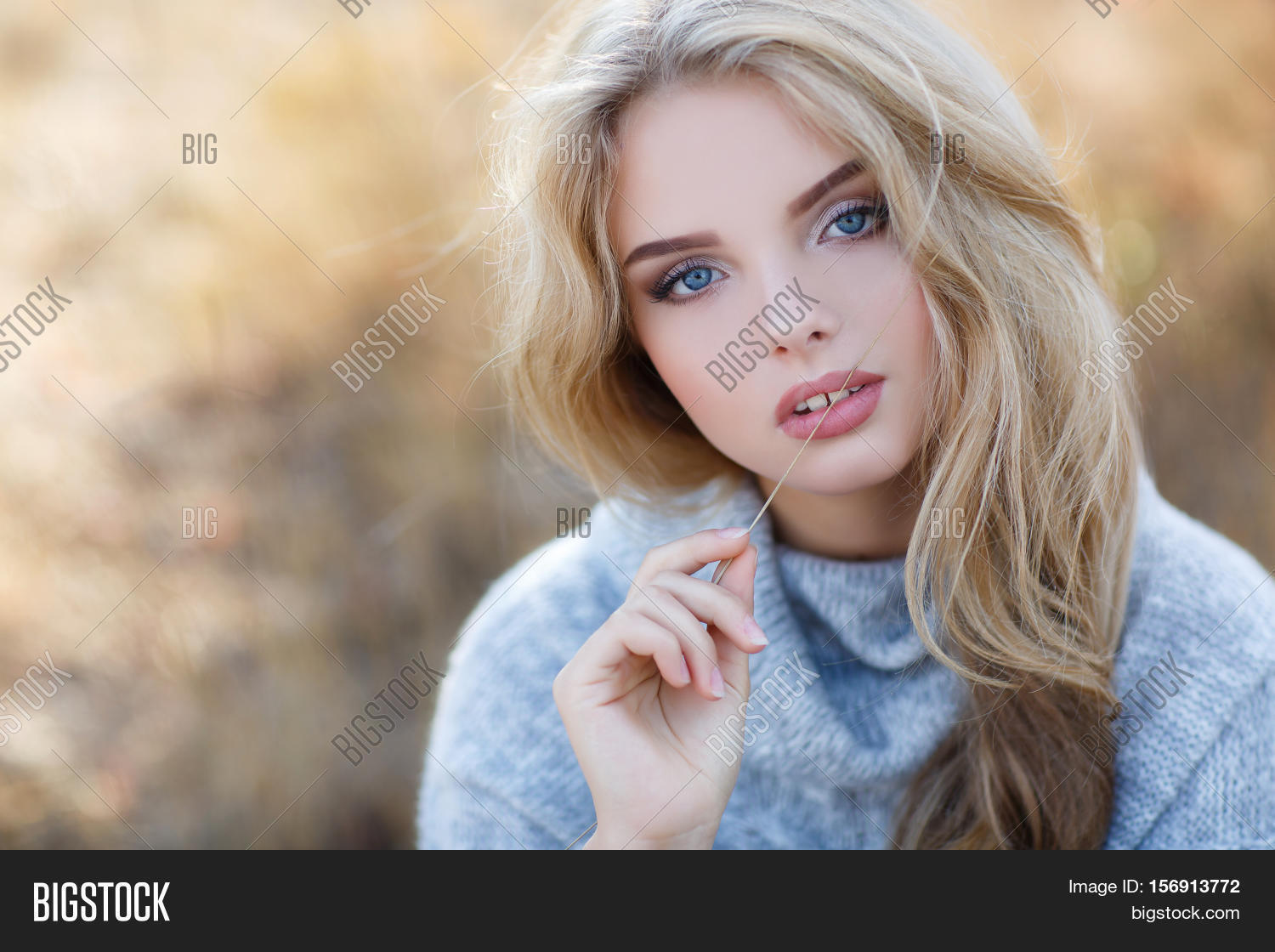 Autumn Portrait Beautiful Young Image Photo Bigstock