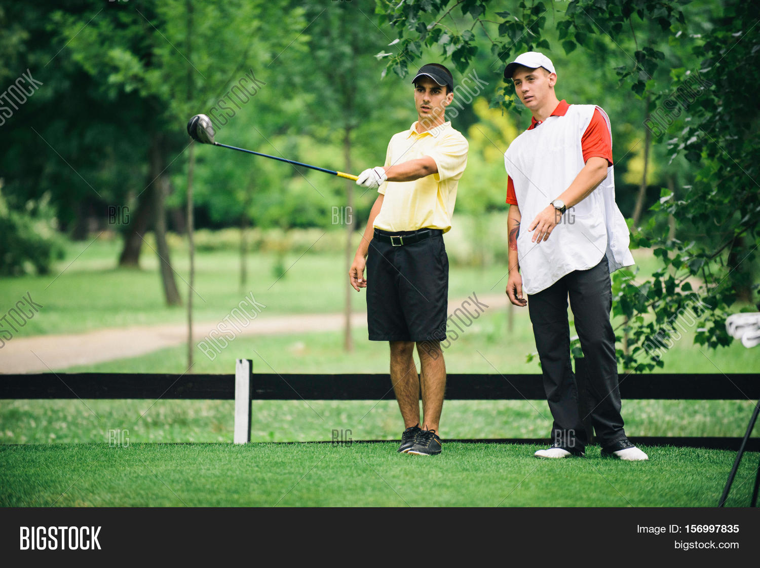 Golfer Caddy Image & Photo (Free Trial) Bigstock