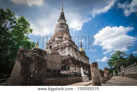 Wat Yai Chai Mongkhol Phra Nakhon Si Ayutthaya Thailand.