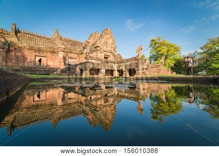 Sand Stone Castle, Phanomrung In Buriram Province, Thailand. Religious Buildings Constructed By The
