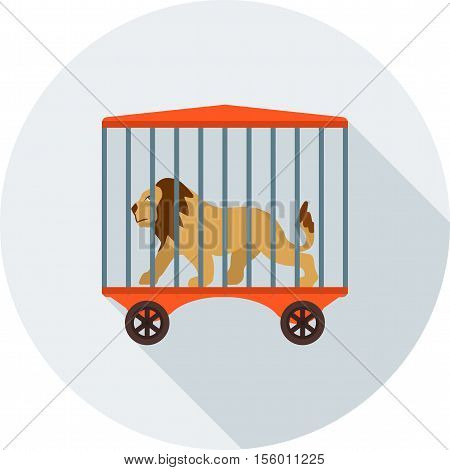 Circus, lion, stage icon vector image. Can also be used for circus. Suitable for mobile apps, web apps and print media.