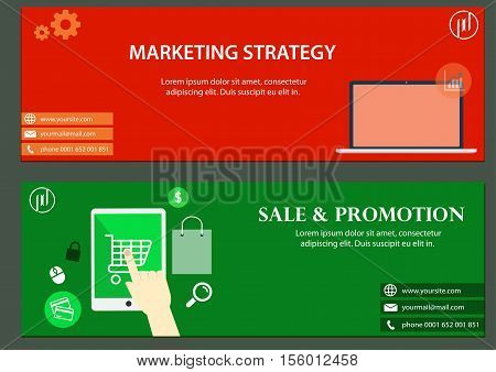 Business Marketing and Promotion. This design is suitable for a banner or header website