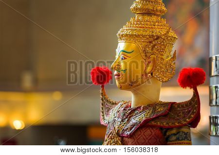 Bangkok, Thailand - January 16 2016: The Free Event Of The Making Of Thai Traditional Puppet And Sta