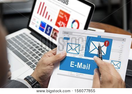 Email Conversation New Message Concept
